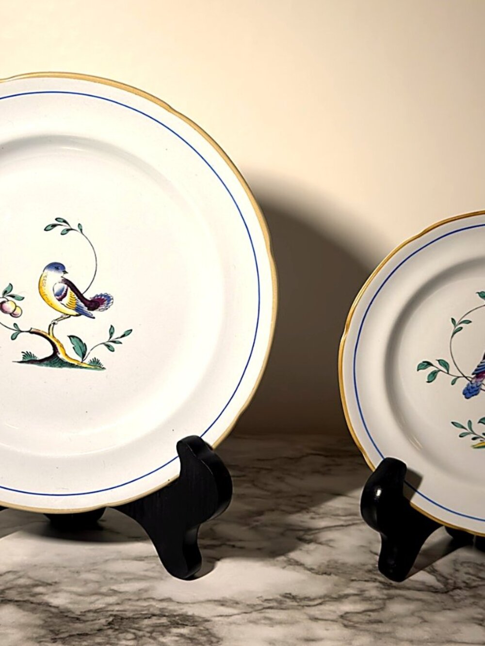 Spode Queen's Bird 12 pc Set Dinner Salad Plates Cups Saucers England Y4973